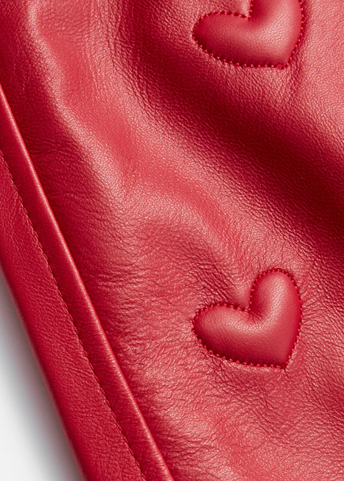 Heart-Embossed Leather Mini Skirt | & Other Stories - US