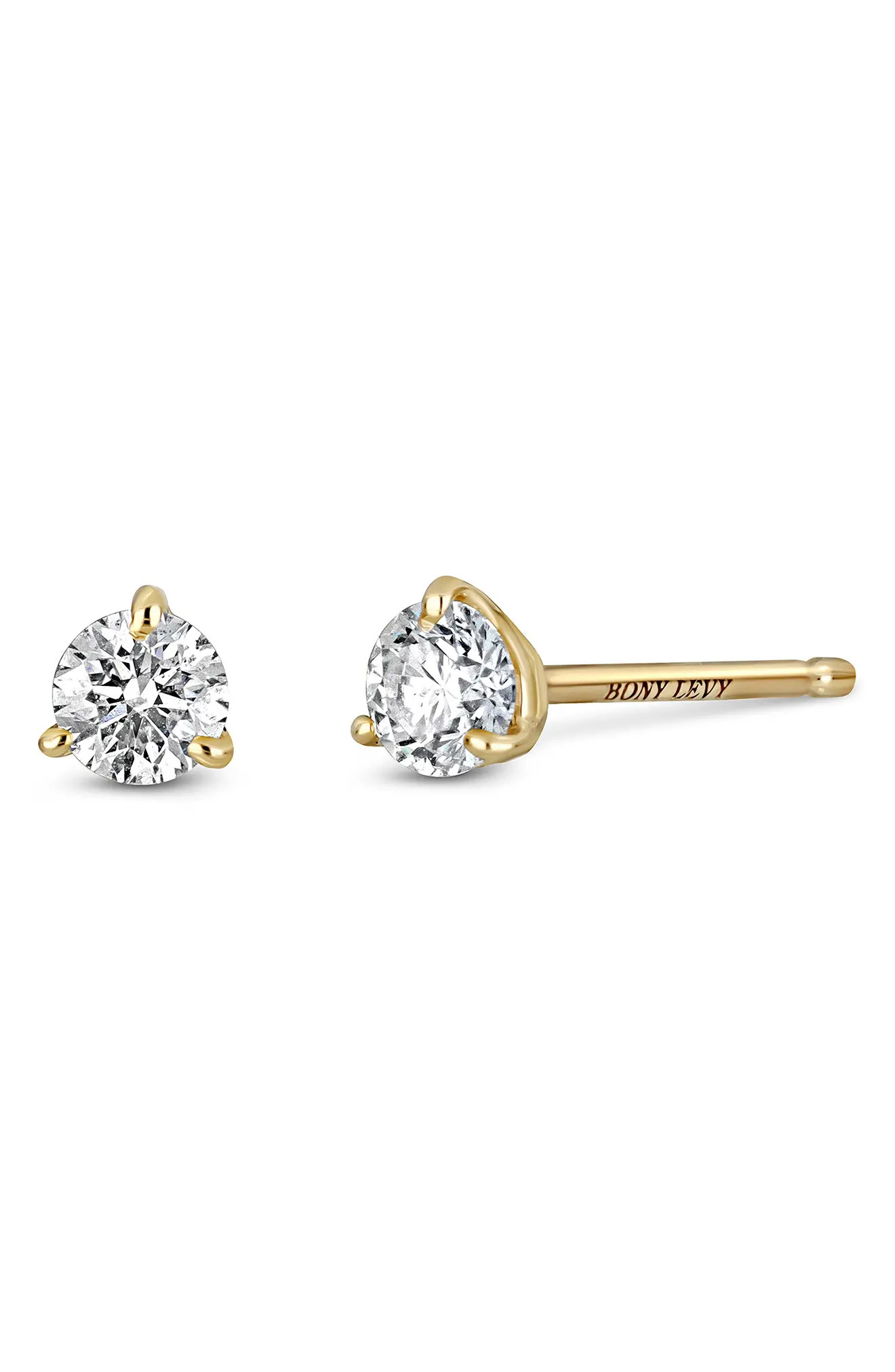18K Gold Diamond Stud Earrings - .05ct.\u2013.50ct. (Women) | Nordstrom | Nordstrom