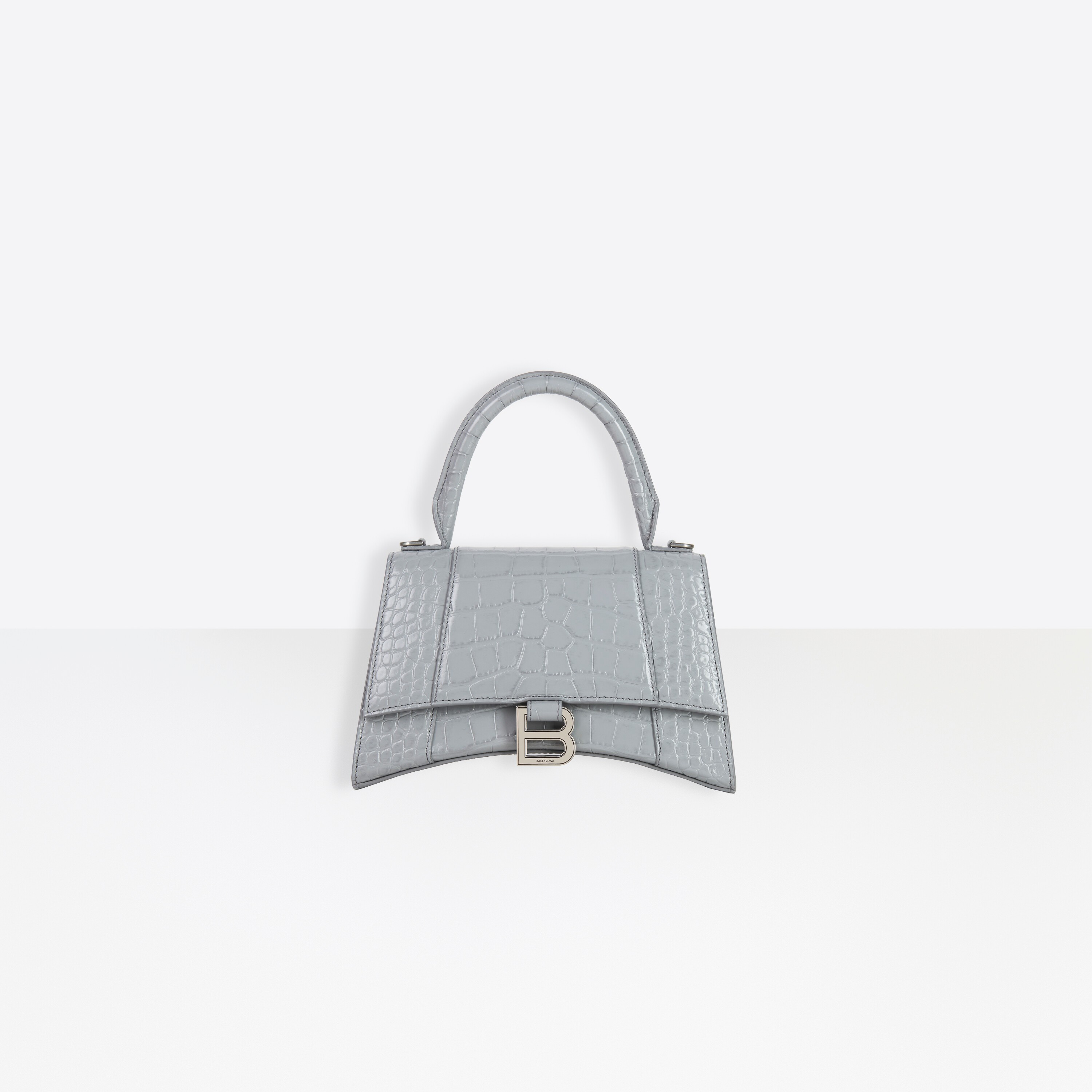 Balenciaga Hourglass Small Top Handle Bag Washed Black - Woman -Calfskin | Balenciaga