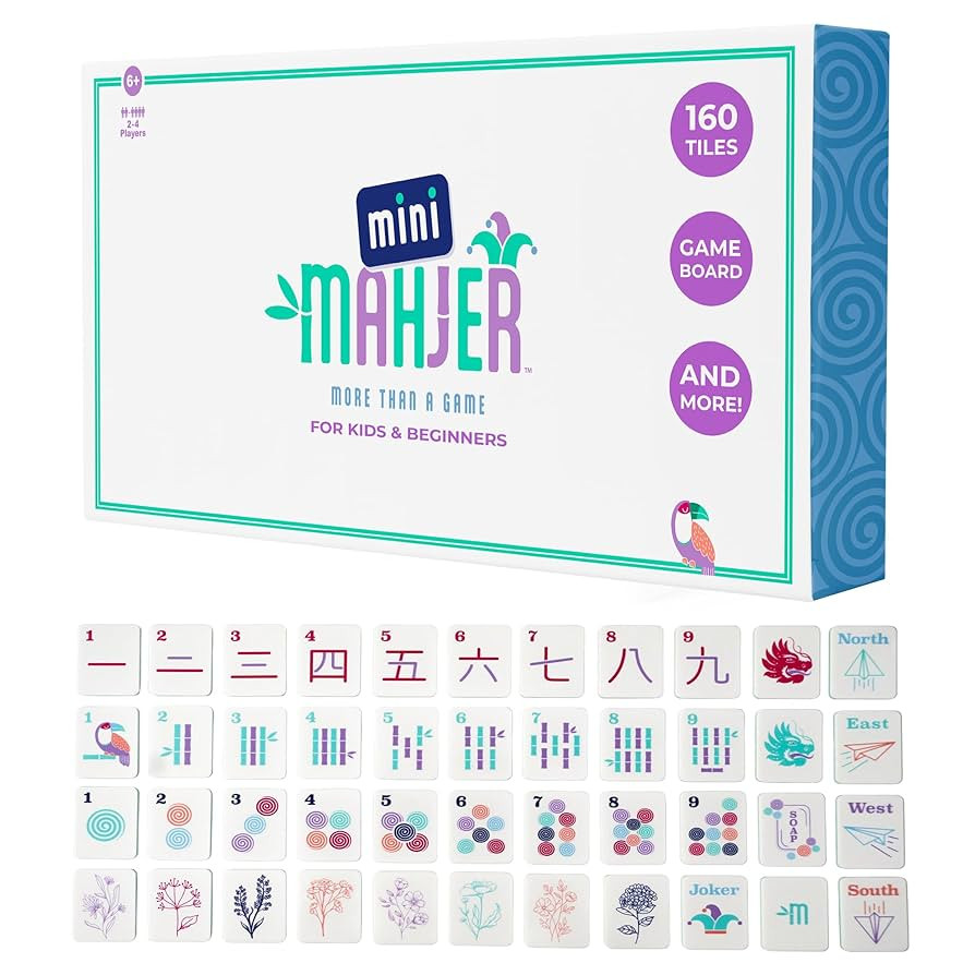 Mahjong for Kids, Beginners & Families | American Mahjong Starter Set, Learn to Play with Tiles, ... | Amazon (US)