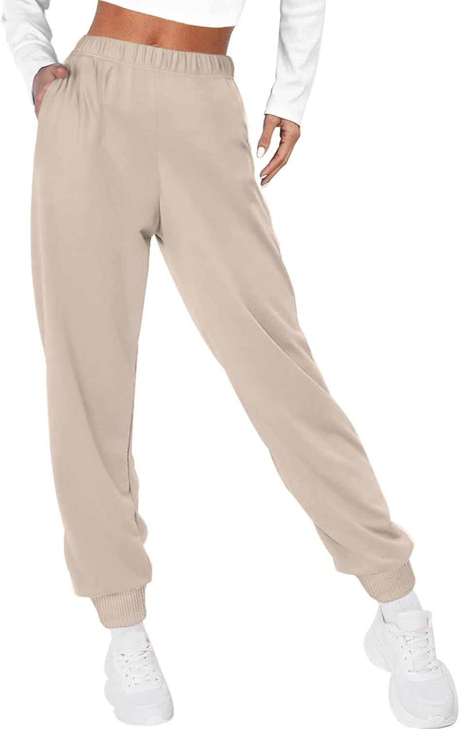 XIEERDUO Women's Winter Sweatpants Lounge Joggers Fleece Pants with Pockets | Amazon (US)