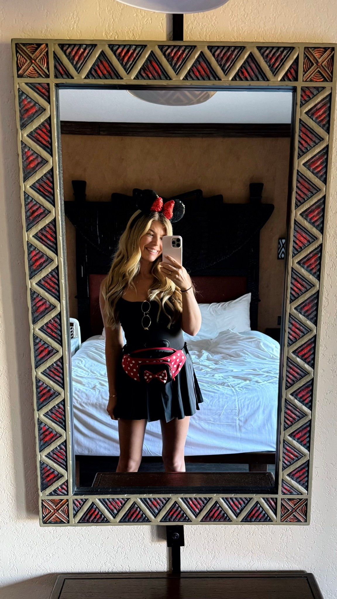 My favourite outfit at Disney World! Got so many compliments and was so comfortable even in the heat! I’m usually a size small but I ordered the dress in a size M!