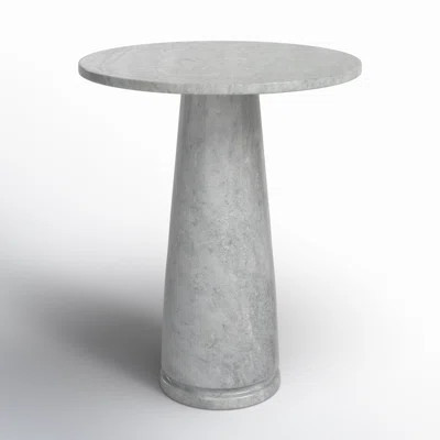 Daktari Tall Round Marble Accent Table | Wayfair North America