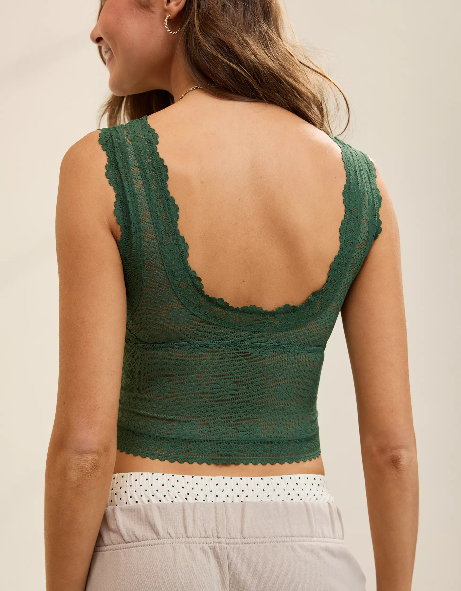 Show Off Lace Plunge Bra Top | Aerie