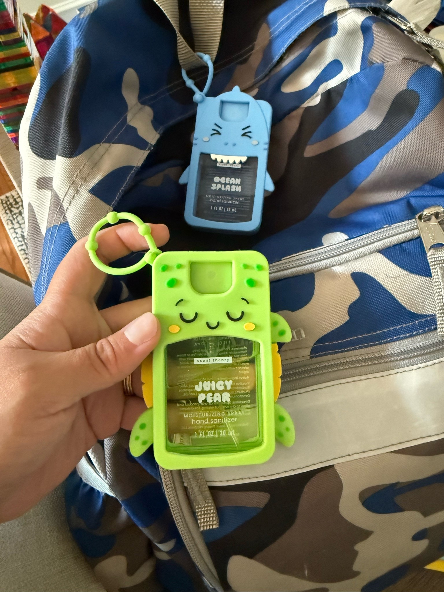 These stopped me in my tracks this morning! The perfect backpack accessory for kids - these animal themed hand sanitizers with a removable and reusable silicone case that can attach to any bag and are so cute. 

Designs range from a turtle, shark, bumble bee, and kitty! 

My boys are already obsessed and wanted it on their backpacks immediately. 

Just another small way to get them excited about back to school! 

#backtoschool #backpackaccessory #familyfinds #handsan

#LTKmomlife #LTKKids