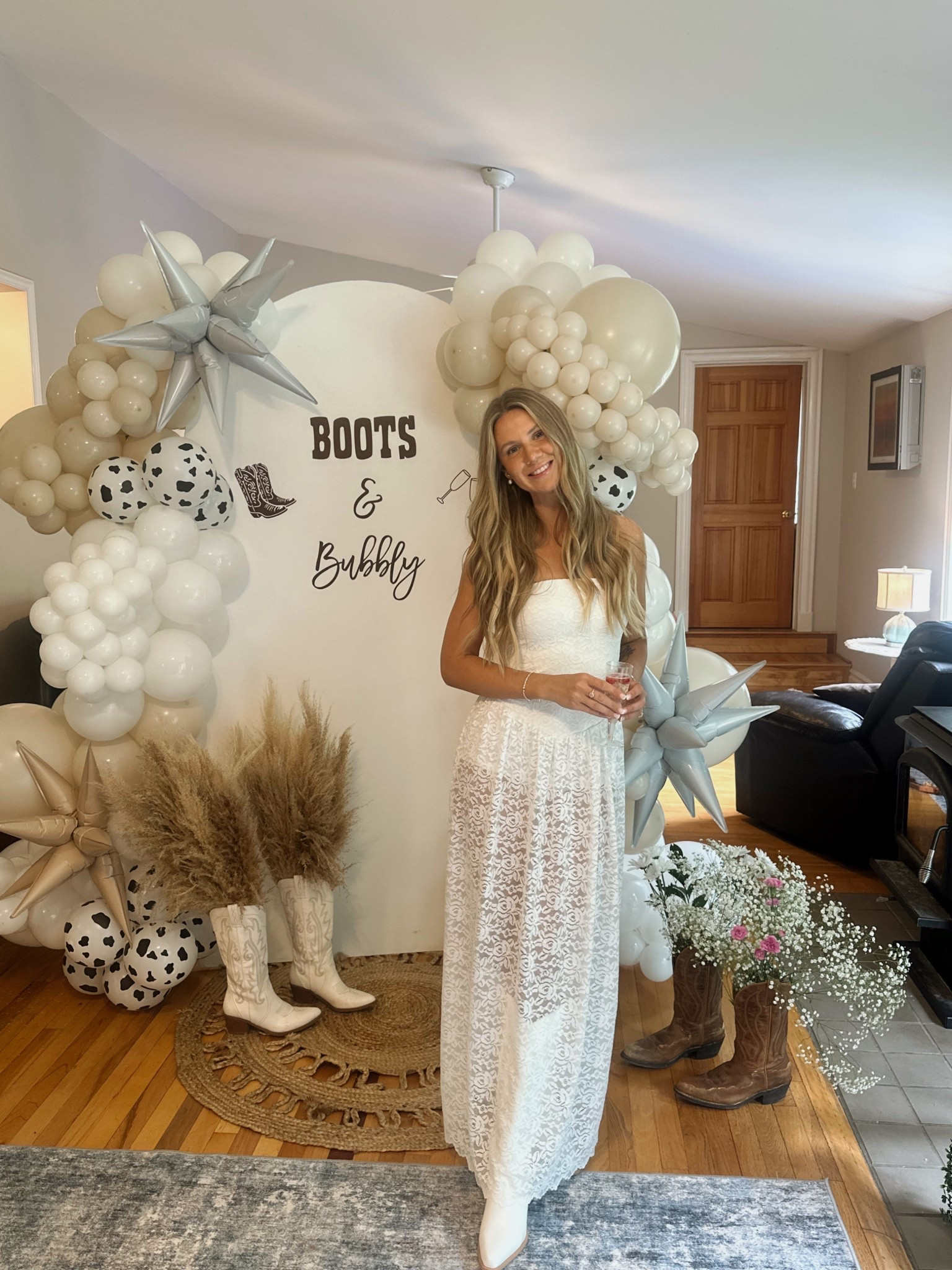 My bridal shower fit 🤍