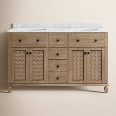 Berkely 55" Double Bathroom Vanity Set | Wayfair North America