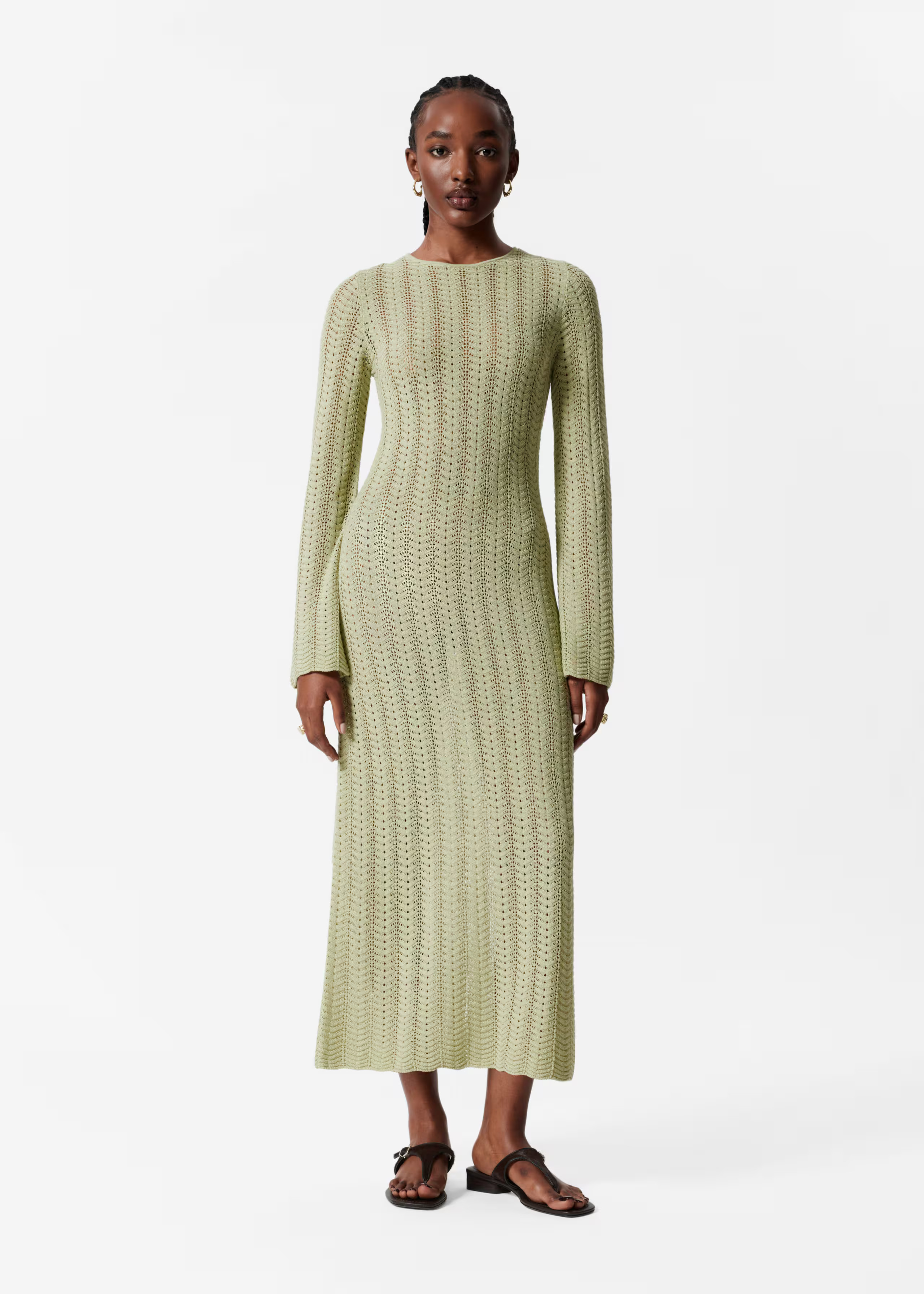 Pointelle-Knit Midi Dress | & Other Stories UK