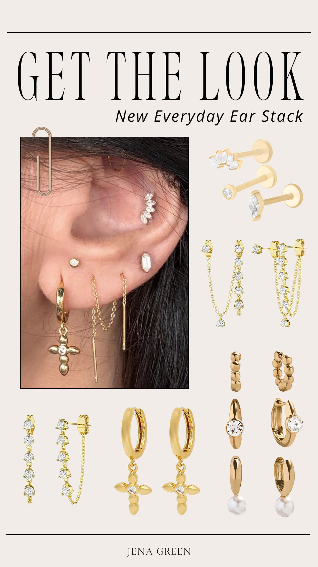 Everyday Ear Stack | Earrings | Earring Stack 

 #LTKootd #LTKSeasonal