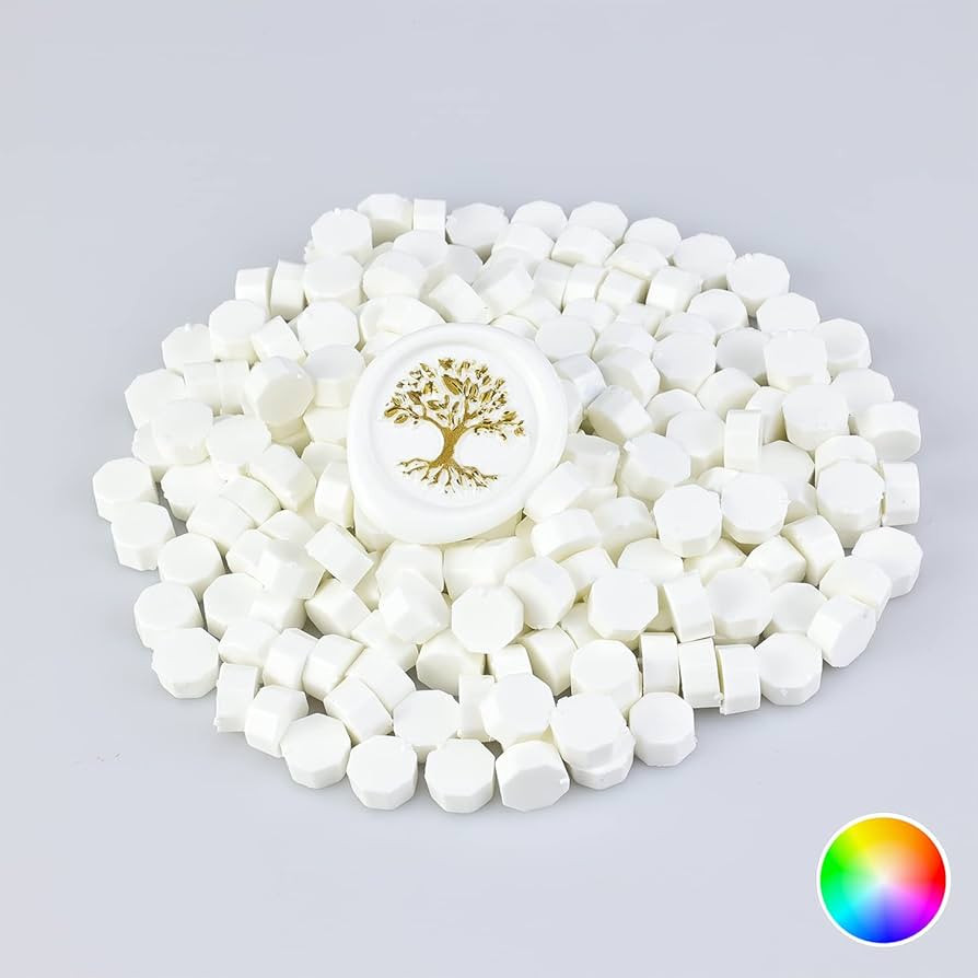 200 Pcs Wax Seal Beads,Sealing Wax Beads,Refilling Octagon Wax Beads for Wax Seal Stamp, Cards, Wedd | Amazon (US)