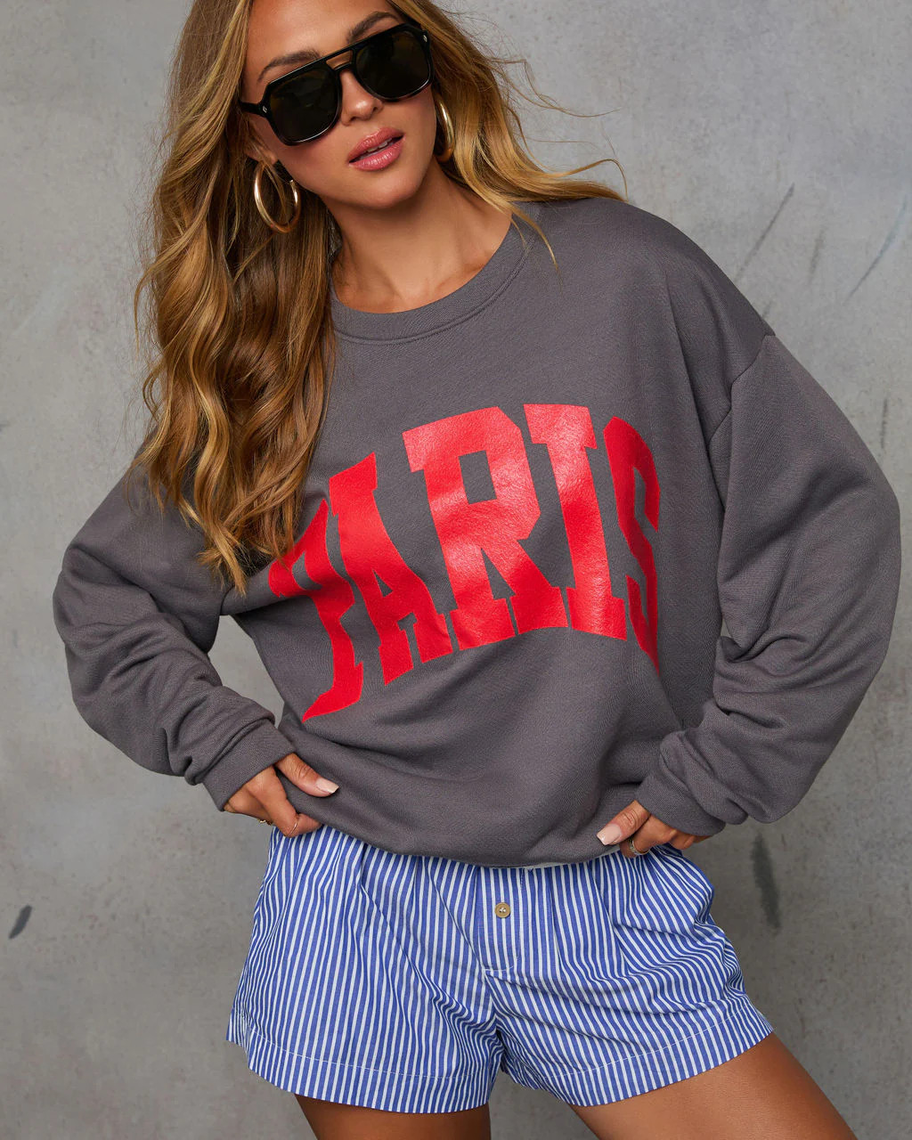 Paris Oversized Graphic Sweatshirt | VICI