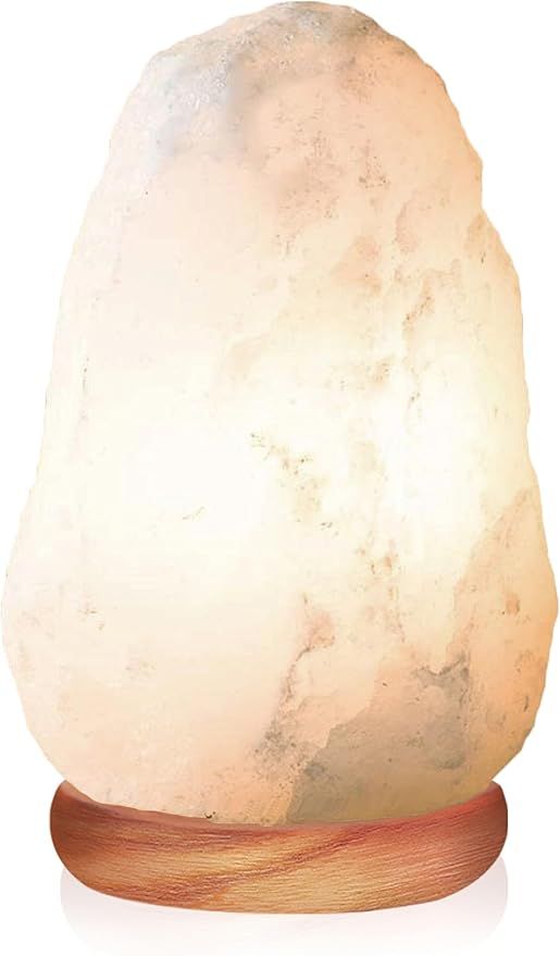 Himalayan Glow Hand Crafted White Salt Lamp, Night Light | Amazon (US)