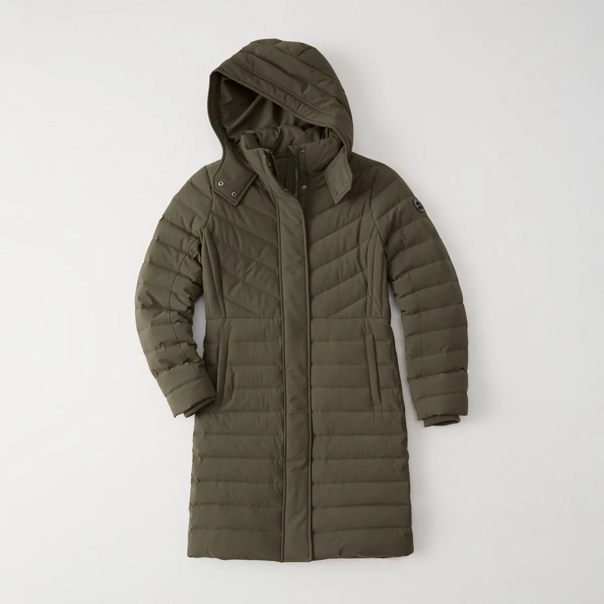 Stretch Midthigh Down Parka | Abercrombie & Fitch US & UK