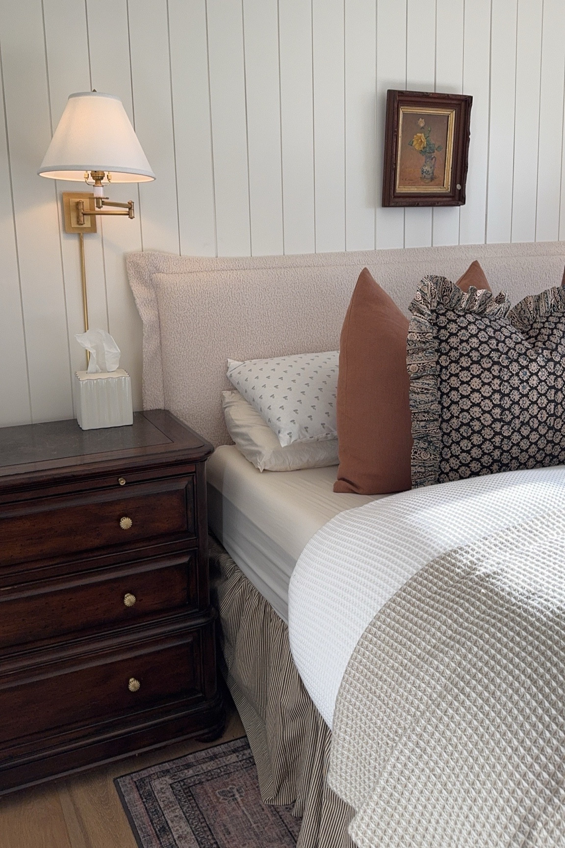 Luxe sateen duvet cover in the cream color and the sheets! 
Nightstands are thrifted 

#LTKHome