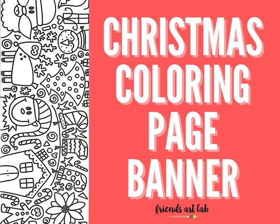 CHRISTMAS Coloring Page Banner | Etsy | Etsy (US)