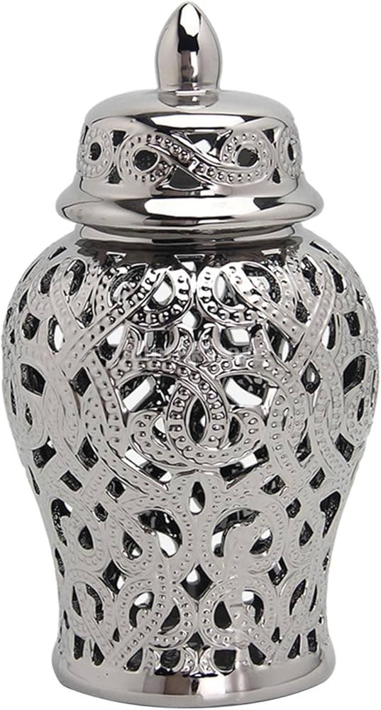 Light Ginger Jar Lid Temple Jar Display Vase Accessories Storage Decor Arrangement office and hom... | Amazon (US)