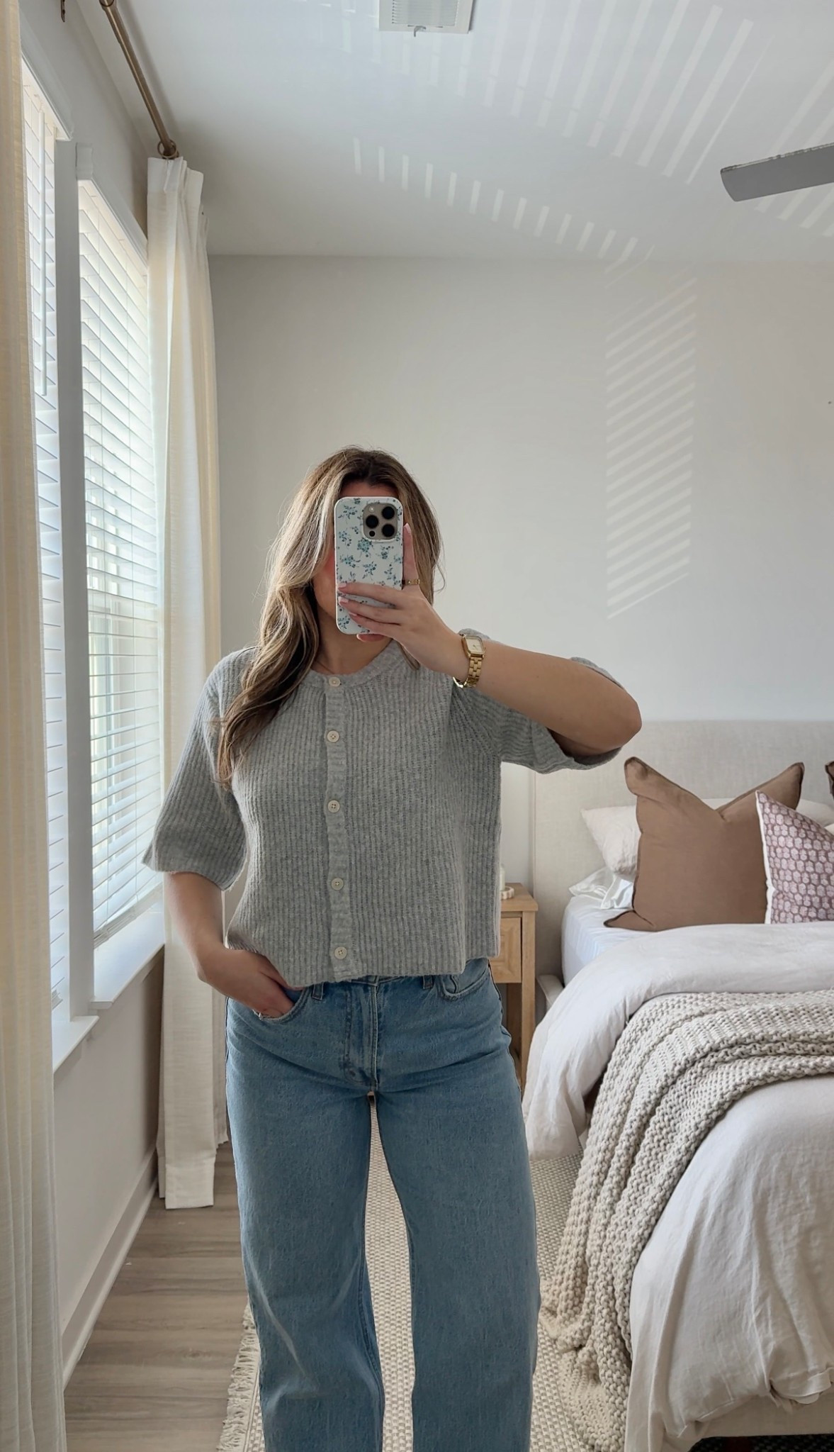 spring ootd! 💐 this cardigan from aerie is so perfect!! 