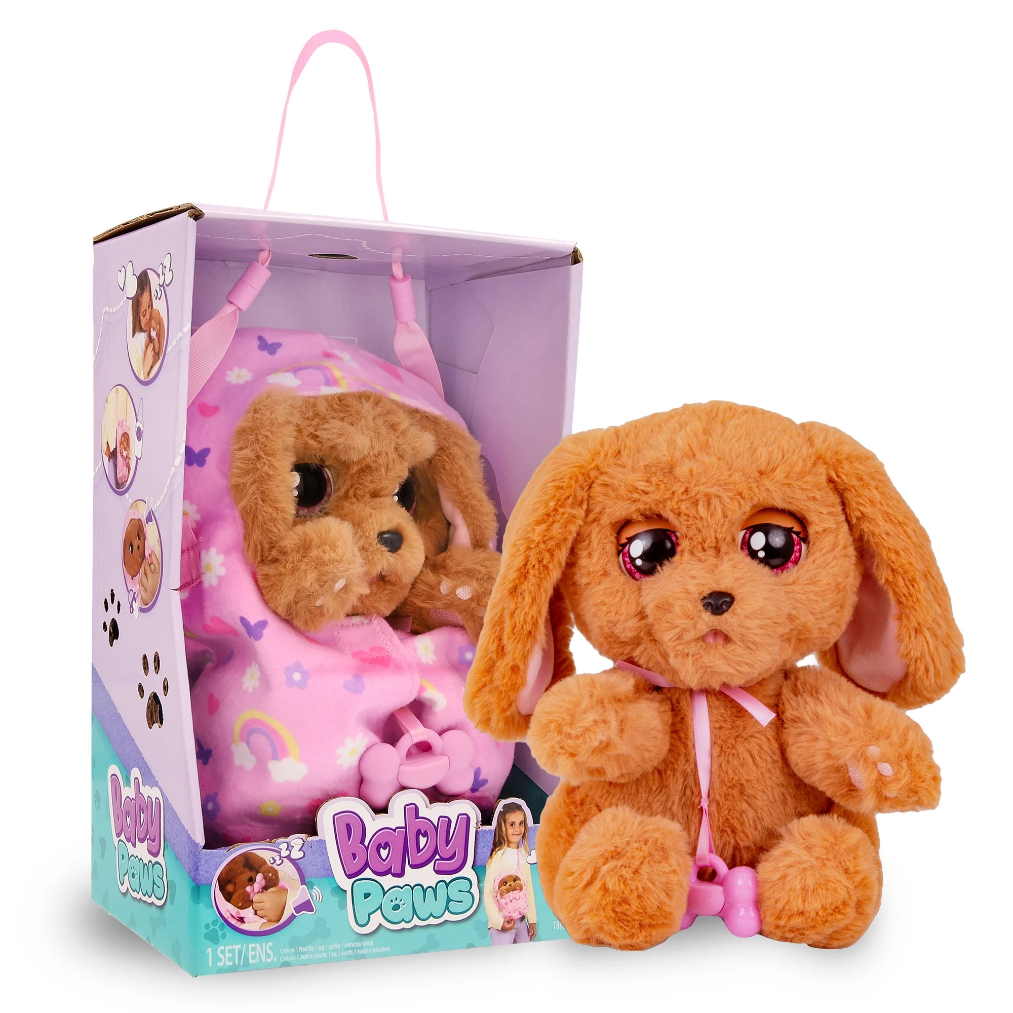 IMC Toys Baby Paws - Cocker Spaniel Puppy with Carrier | Soft and Cuddly Toy Puppy That Make 5 Ad... | Walmart (US)