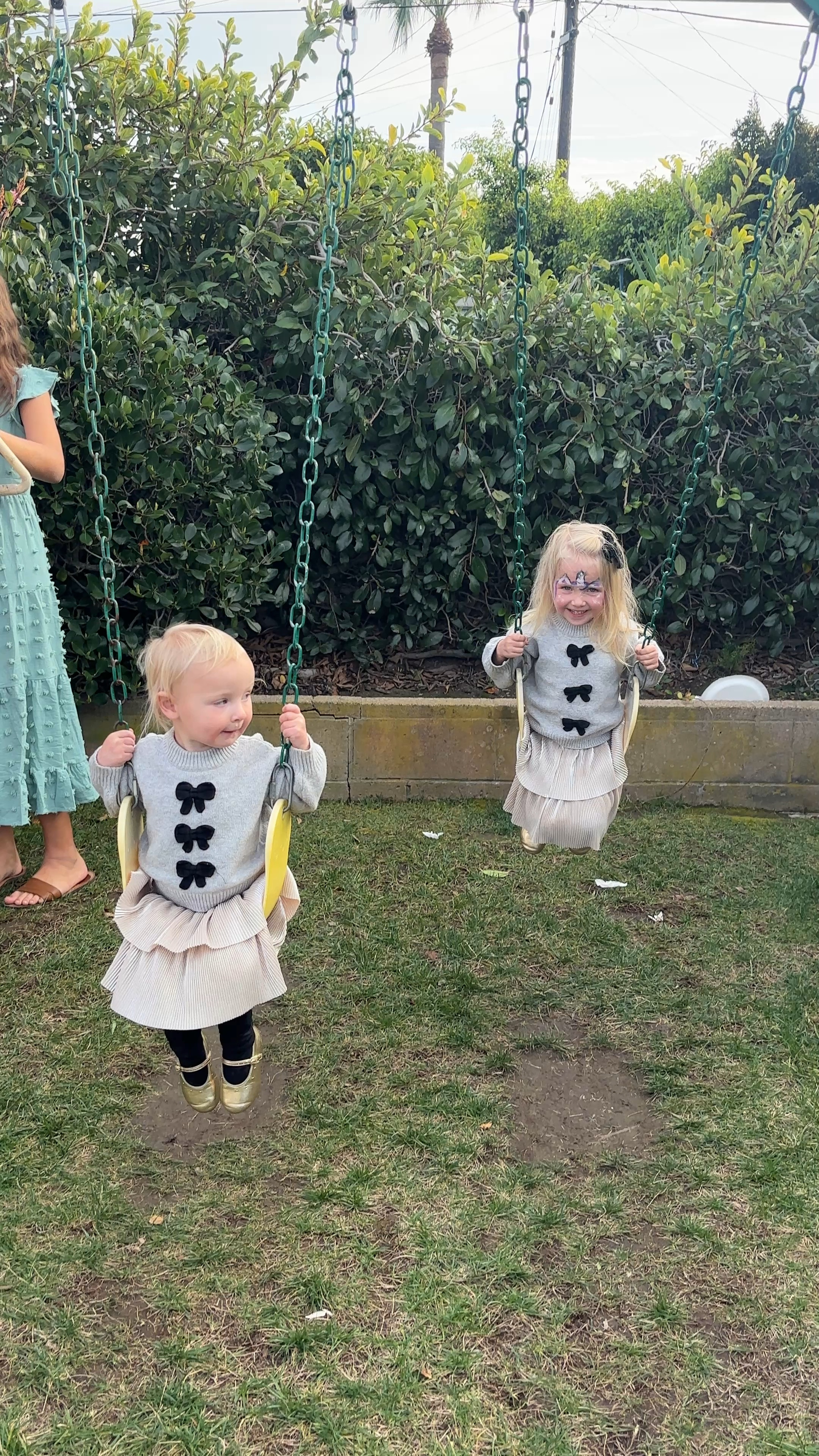 Toddler girls winter outfit with a golden ruffle skirt and bow sweater - so many compliments on these little outfits and all on sale rn! Fit is TTS in everything.

toddler girl winter clothes, toddler girl party outfit, toddler party outfit, toddler bow sweaters, toddler metallic skirt, toddler girl clothes, dressy toddler clothes, chic toddler clothes, baby girl outfits, baby girl stylish outfits 

#LTKmomlife #LTKKids #LTKBaby