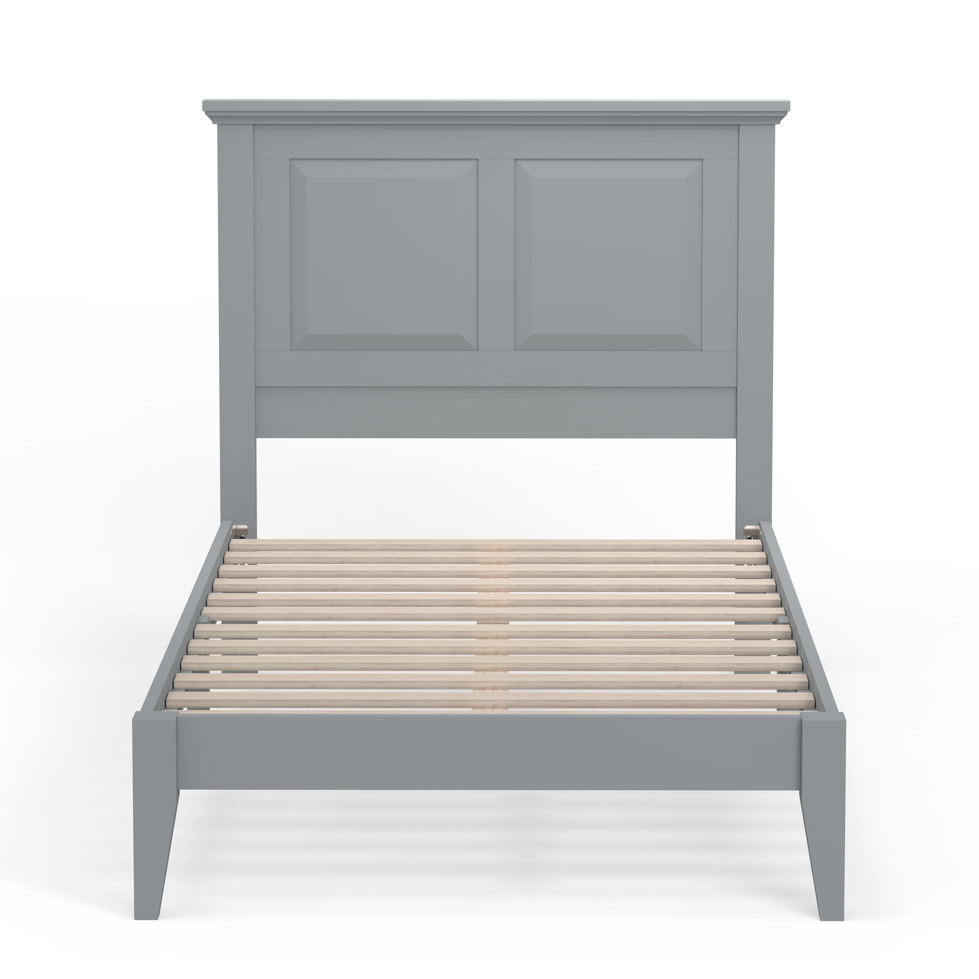 Markovich Solid Wood Platform Bed In Twin - Gloss White | Wayfair North America