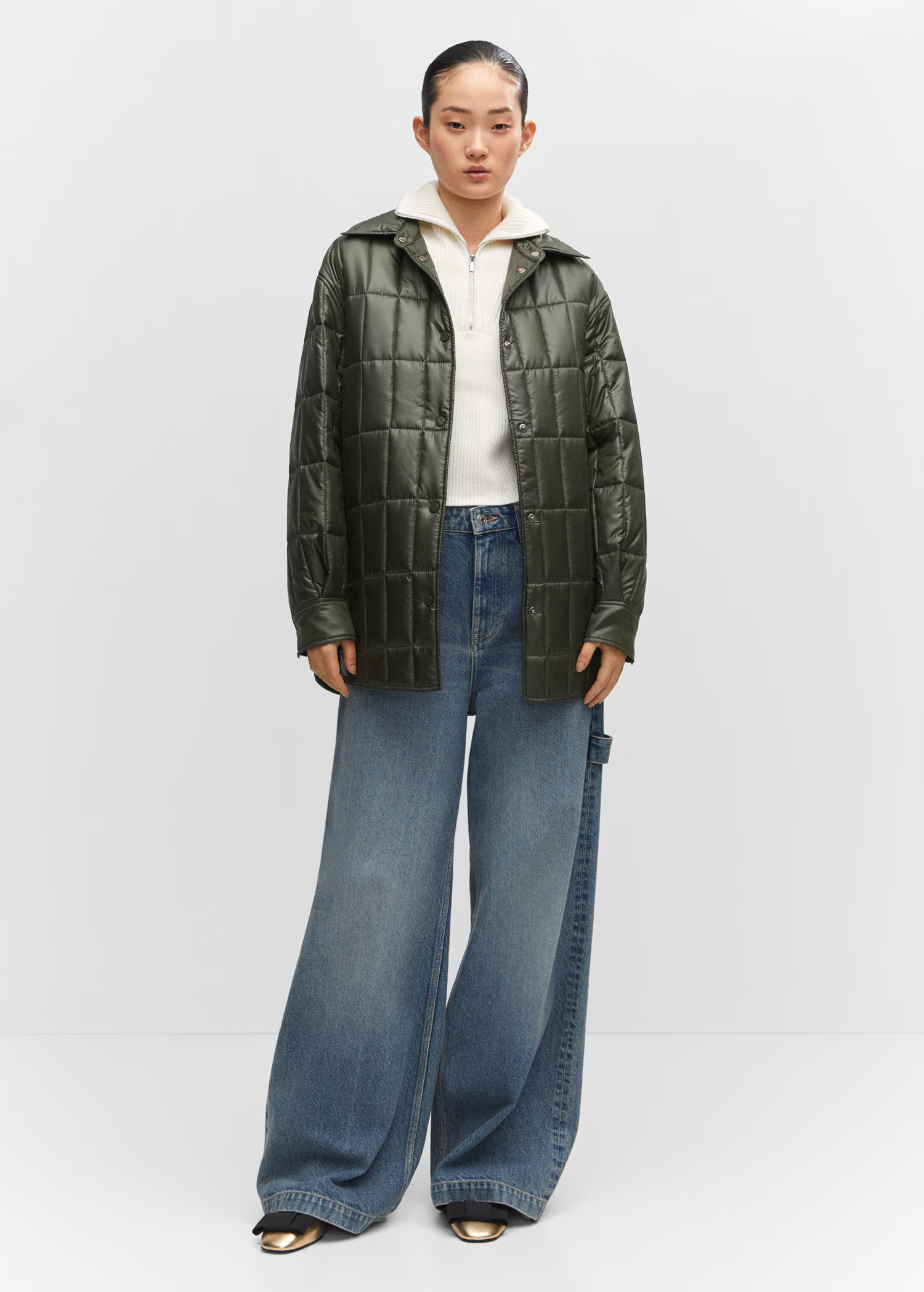 Gesteppter Anorak mit Hemdkragen | MANGO (DE)