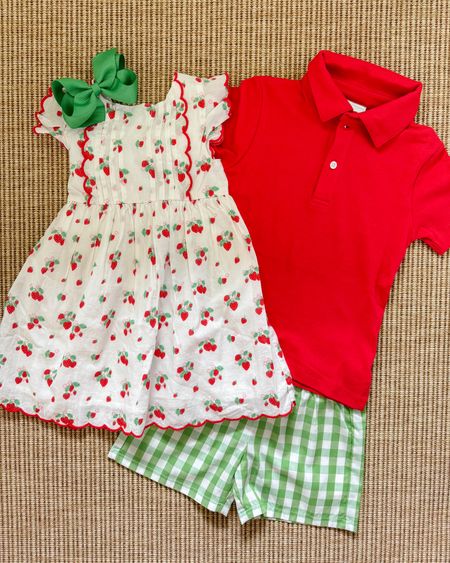 A berry sweet brother & sister set perfect for strawberry season! 🍓

#LTKKids