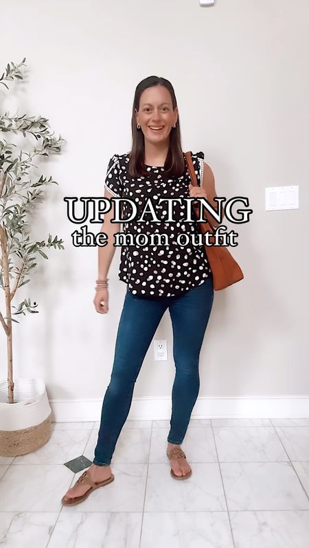 Updating a mom outfit! Updated my skinny jeggings for a pair of straight leg jeans. Swapped the polka dot top with a more structured striped top (runs true to size). Switched my tote bag to a straw bag and added some updated sandals.


#LTKfindsunder50 #LTKover40 #LTKstyletip