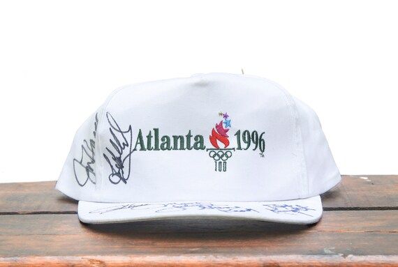 Vintage Distressed Signed Autographed 1996 Atlanta Summer Olympic Games Team USA Snapback Trucker... | Etsy (US)