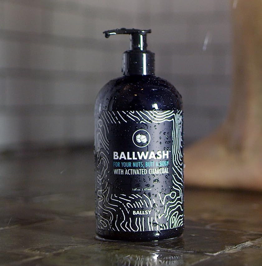 Ballsy Ballwash Charcoal Body Wash for Men - Moisturizing Men’s Bodywash with Coconut Oil – N... | Amazon (US)