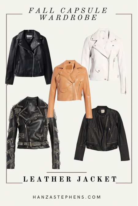 Fall capsule wardrobe 
Leather jackets for fall 
Leather jackets under $100

Having a statement jacket or two allows you to add versatility to your wardrobe through layering. I have both black and white leather jackets, and an olive green suede jacket that are all super comfortable and perfect for making this action happen. 

#LTKunder100 #LTKSeasonal #LTKstyletip