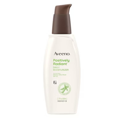 Aveeno Positively Radiant Sheer Daily Moisturizer - SPF 30 - 2.3 fl oz: Hypoallergenic, Dye-Free, Oil-Free, For Normal To Very Dry Skin | Target