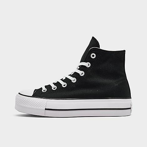 Converse Women's Chuck Taylor All Star Lift Platform Casual Shoes in Black/White Size: 9.0 | Finish Line (US)