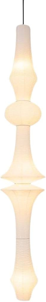 Nogy Large Lantern Lamp - Off White Pendant - Rice Paper - Long Pendant - Perfect for Home Decor,... | Amazon (US)