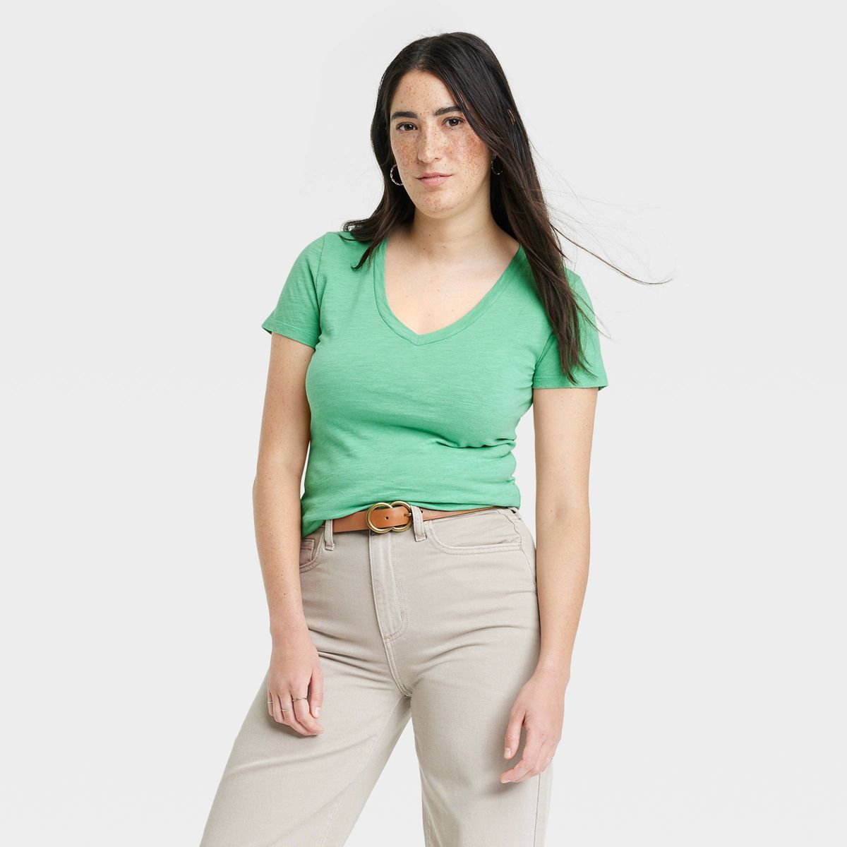 Women's Fitted V-Neck Short-Sleeve T-Shirt - Universal Thread™ | Target