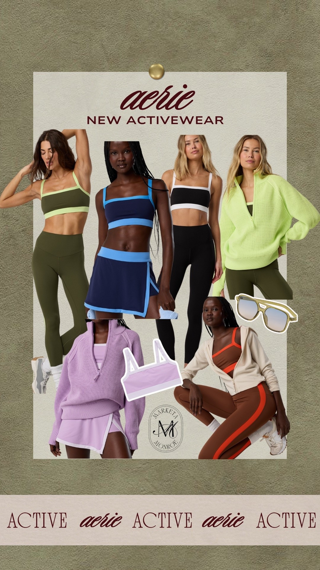 Aerie active wear. Matching active set. Pilates outfit. Cute active wear. Airport outfit. New at aerie

#LTKActive #LTKootd