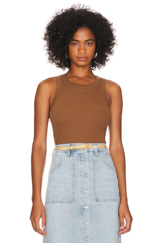 Citizens of Humanity Isabel Rib Tank in Malt Ball from Revolve.com | Revolve Clothing (Global)