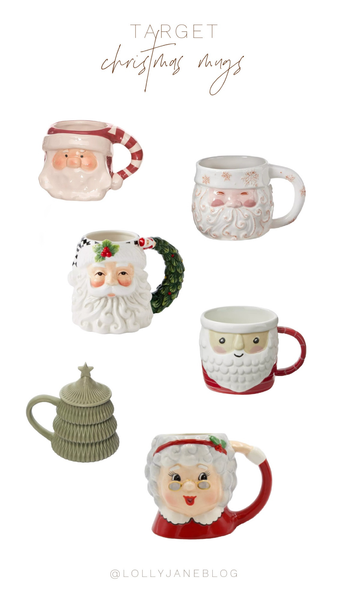 Target Christmas mugs! 🎄

Sip in style this holiday season with the cutest Christmas mugs around! From vintage Santa heads to a stunning green Christmas tree design, we’ve got the perfect mug to bring some festive cheer to your mornings. 🌲✨

Whether you're sipping hot cocoa or mulled wine, these mugs are sure to add a dash of nostalgia and joy to every sip. 🎁❤️

Which one’s your fave? #HolidayMugs #SantaMugs #ChristmasVibes #VintageChristmas #FestiveSip

#LTKHoliday #LTKGiftGuide #LTKSeasonal