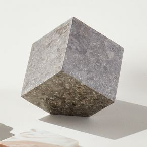Abstract Marble Cube Sculpture | West Elm (US)