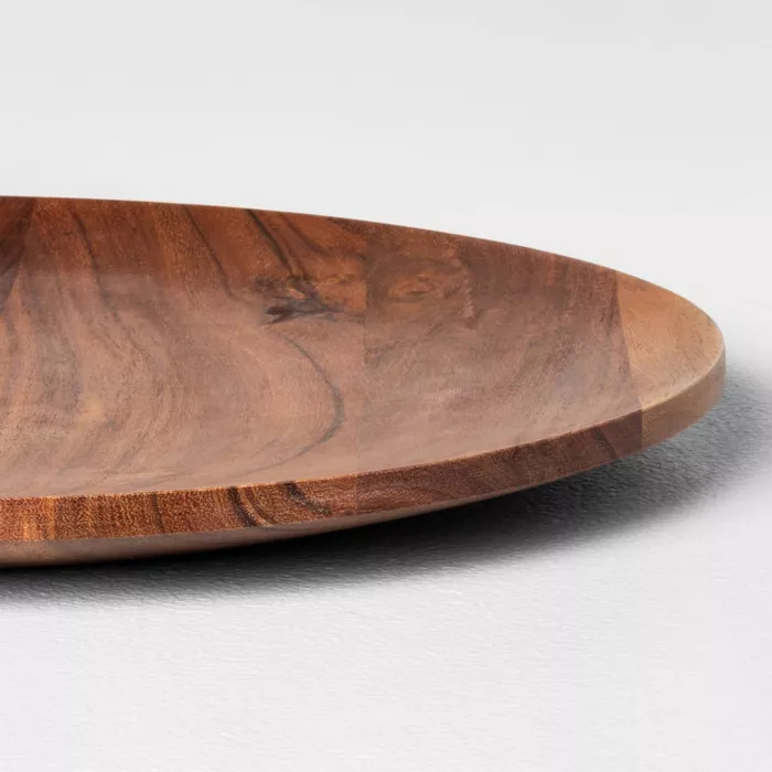 13" Acacia Wood Plate Charger Brown - Hearth & Hand™ with Magnolia | Target