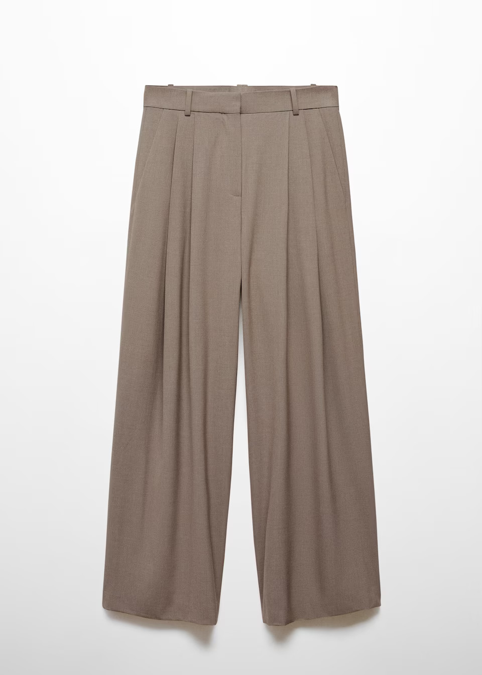 Wideleg pleated pants -  Women | Mango USA | MANGO (US)