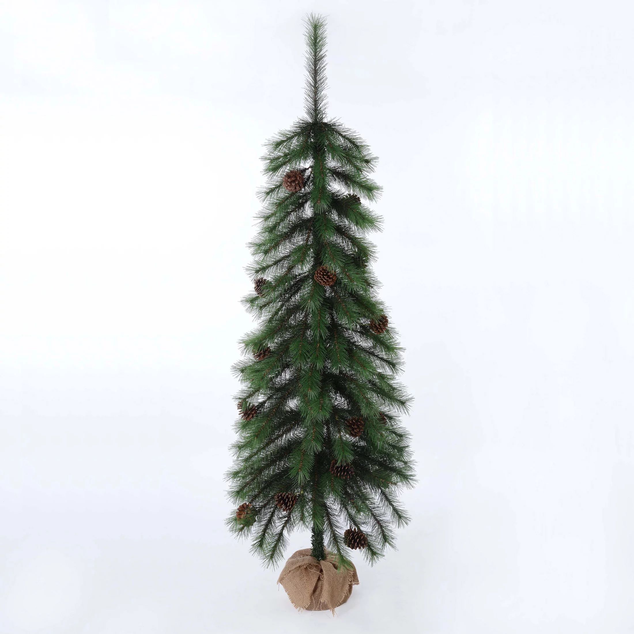 Holiday Time 5-Foot Artificial Christmas Parsons Pine, with Burlap Base | Walmart (US)