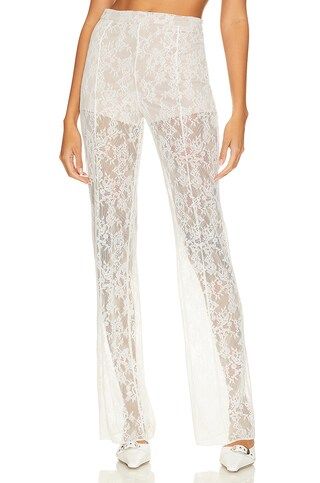 Amanda Uprichard X Revolve Warner Lace Pant in Ivory from Revolve.com | Revolve Clothing (Global)