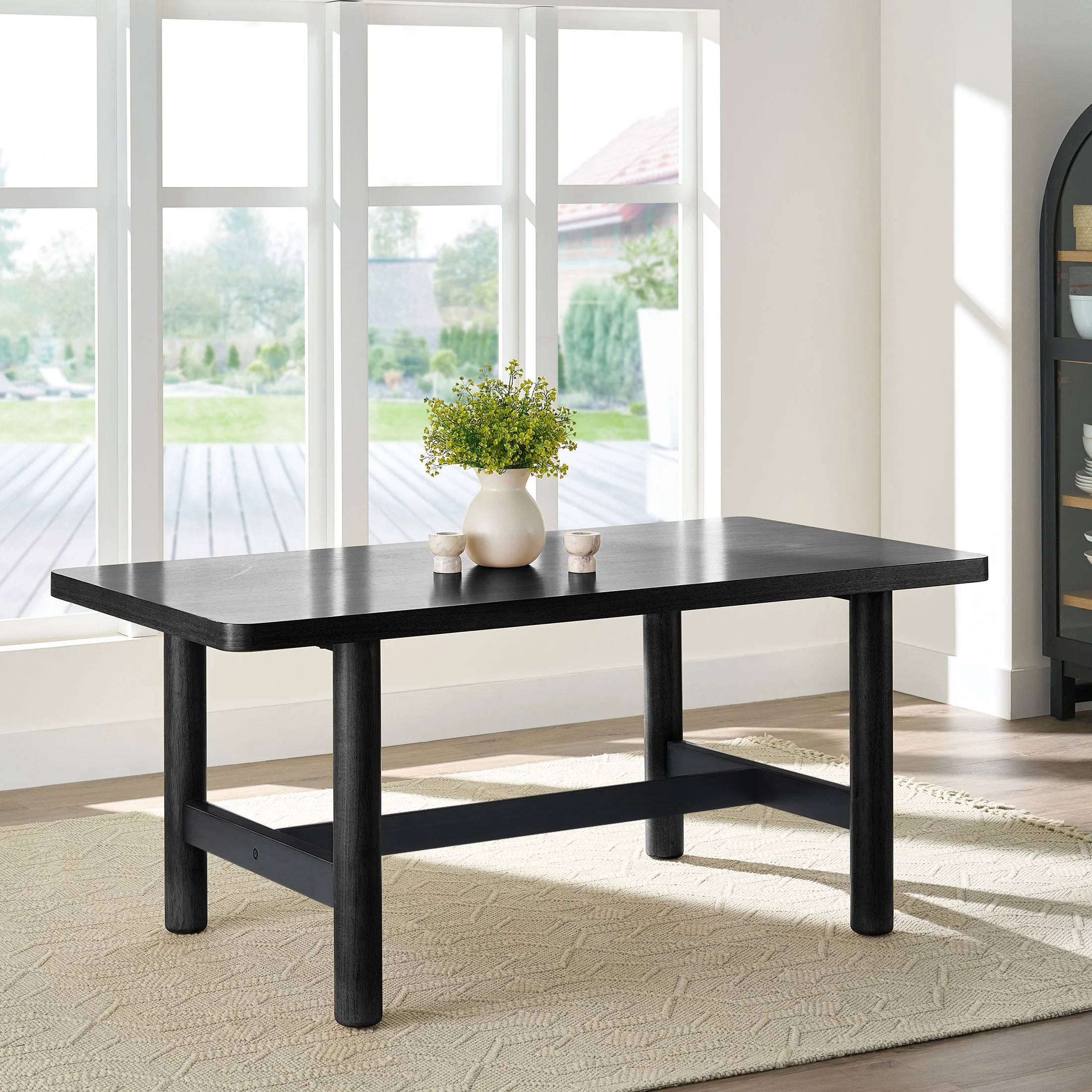 Better Homes & Gardens Adlin 70" Adjustable Dining Table, Charcoal | Walmart (US)