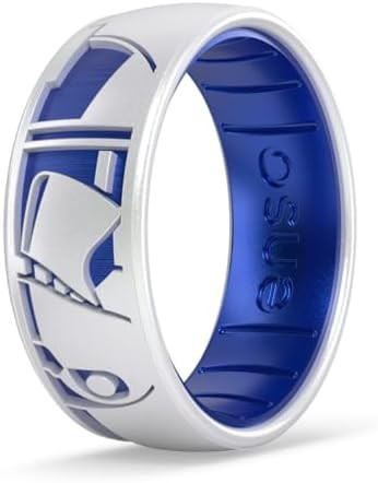 Enso Rings Silicone Wedding Ring - Etched Star Wars Designs - Comfortable Contour Fit - Made in U... | Amazon (US)