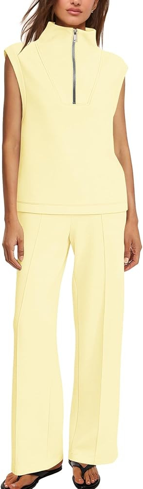 SENSERISE Womens Lounge Sets Sweatsuits 2 Piece Outfits Summer Matching Sweat Sets Airport Travel... | Amazon (US)