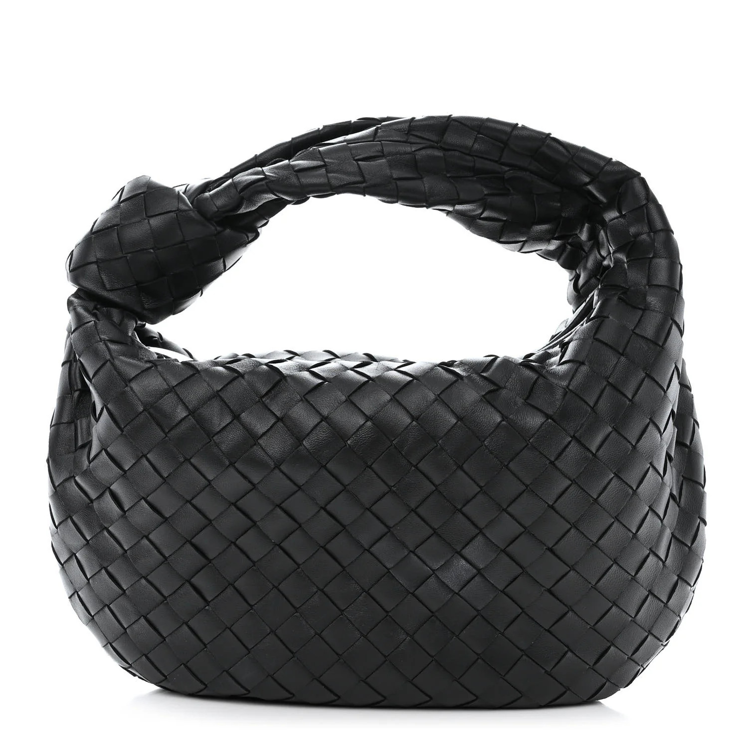 Nappa Intrecciato Teen Jodie Hobo Black | FASHIONPHILE (US)