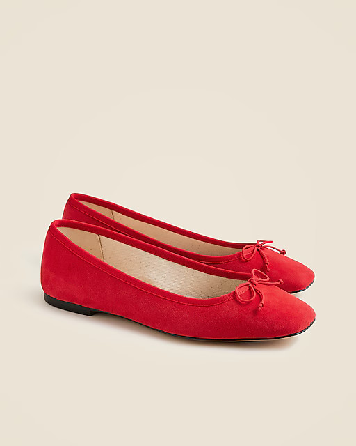 Quinn ballet flats in suede | J. Crew US