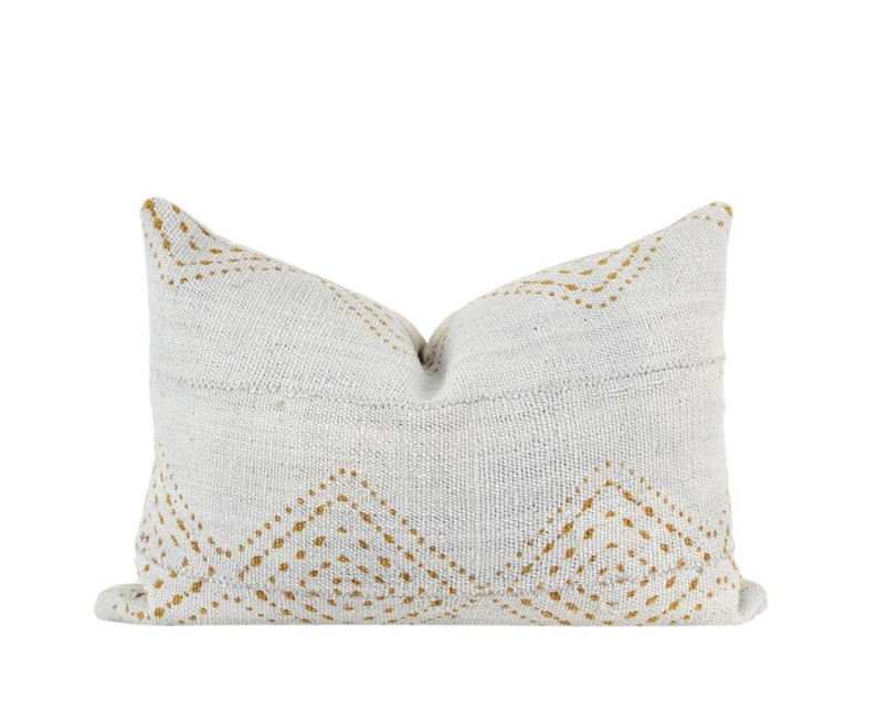 Grey Blue Mudcloth Pillow Cover | Etsy | Etsy (US)