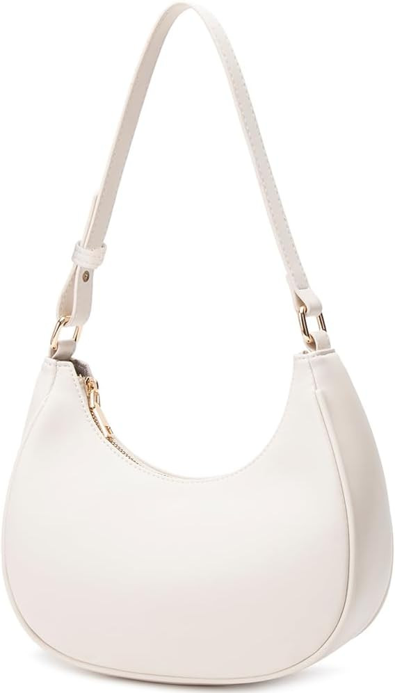 Crescent Shoulder Bags for Women Cute Hobo Tote Handbag Under the Arm Purses Mini Clutch Purse wi... | Amazon (US)