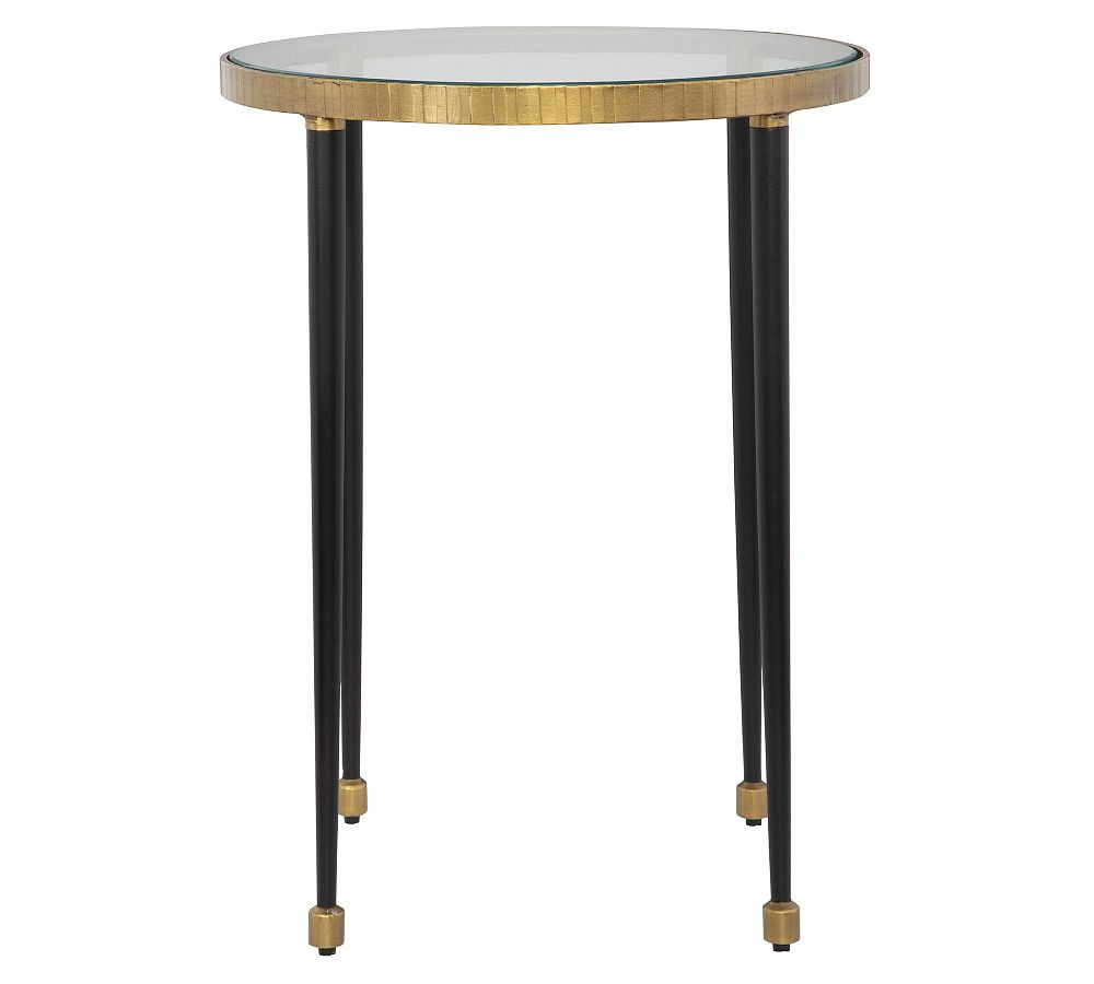 Joseph Round Glass Accent Table (17") | Pottery Barn (US)